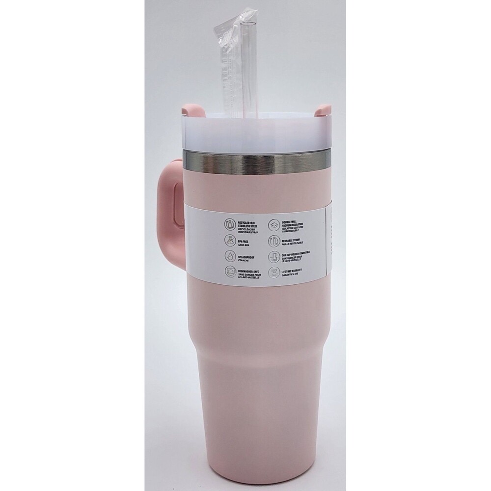 Stanley Pink 16oz Tumbler w/Opaque Lid - Picture 7 of 16